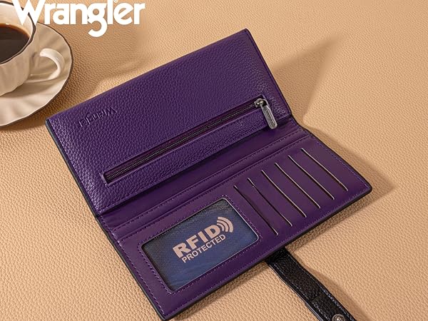purple wallet