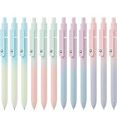 LINFANC 12 Pack Gel Pens Cute Medium Point 0.7mm Black Ink for Journaling Aesthetic School Suppli...