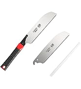 Japanese Hand Saw Pull Saw Flush Cut Saws Razor Fine Teeth Saws With 8 Inch(200MM)SK-5 Steel Blad...
