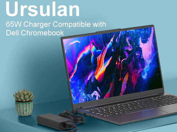 65W Charger Compatible with Dell Chromebook 11 13 14 3100/3100/3110/5190 2 in 1 3300 3380 3400