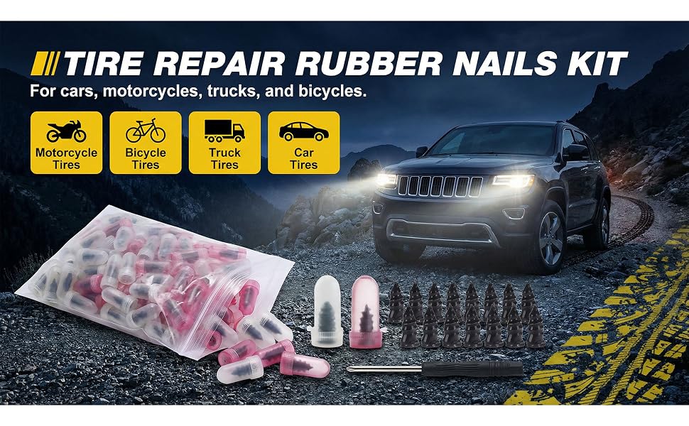 70PCS Tire Repair Rubber Nail