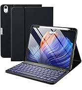 Harvopu Compatible for iPad Air 11-inch/ 10.9" Air 5th 4th Generation Case with Keyboard - Backli...