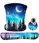 AIMSA Ergonomic Keyboard Wrist Rest and Mouse Pad with Wrist Support Set, Memory Foam Non-Slip Ru...