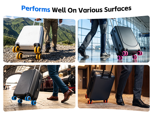 silicone wheel covers for carry on luggage