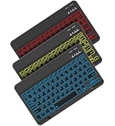 Backlit Bluetooth keyboard for Phone, Tablet, iPad Air, Pro, Mini, A16, M2, M3, Galaxy, ChromeBoo...