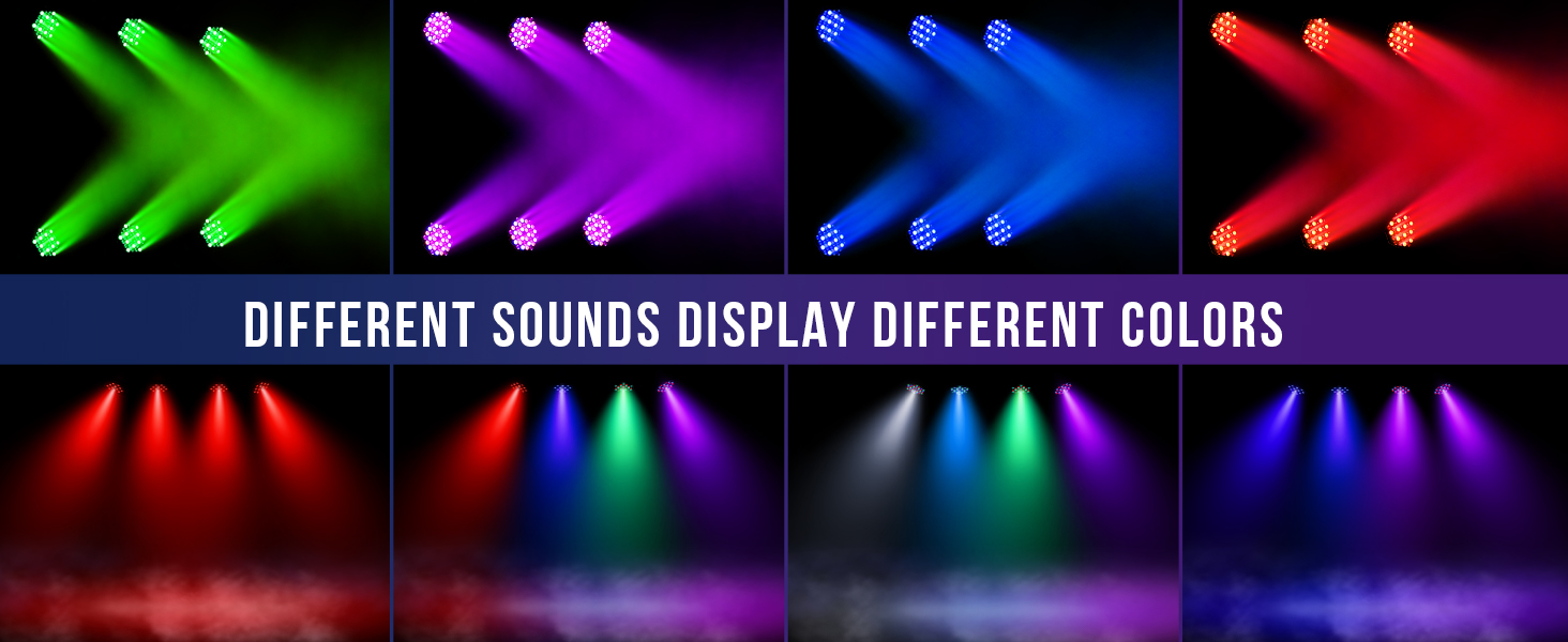 led par lights with sound mode