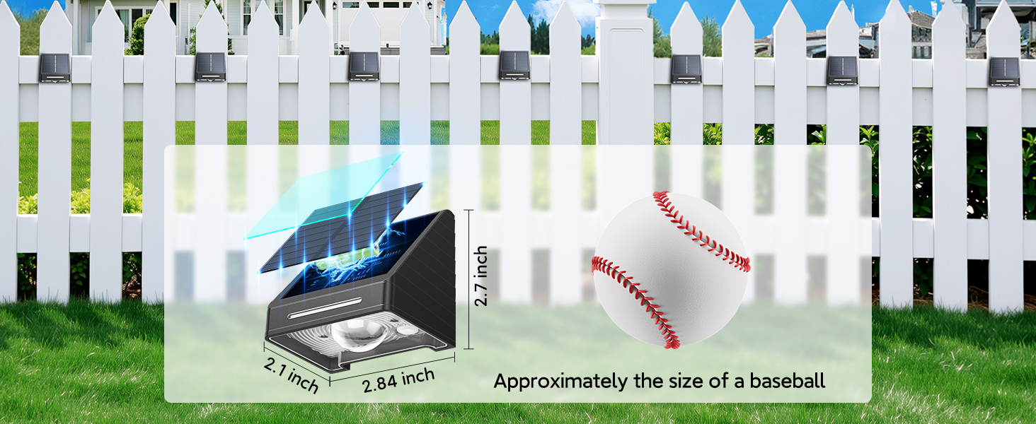 fence solar lights