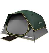 LOYEAHCAMP Tents 4 Person Camping Tent, Easy Setup Waterproof Family Tents for Camping, Portable ...