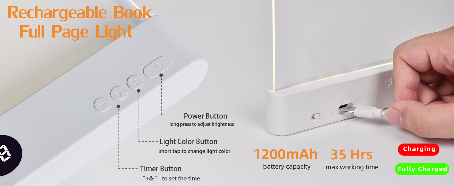 rechargeable reading light