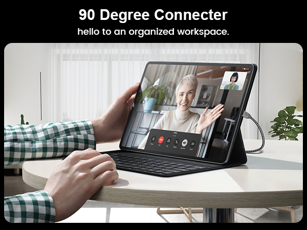 90 degree usb c to c cable
