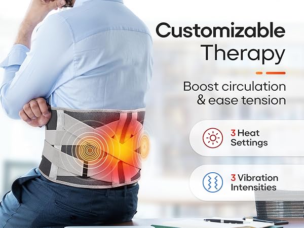 back heating pad massager cordless