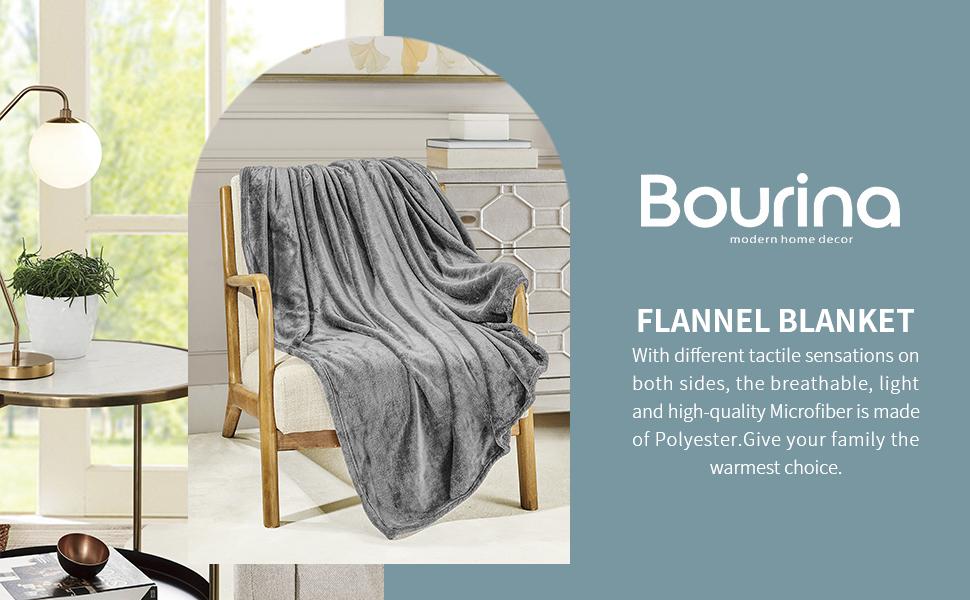 flannel blanket grey