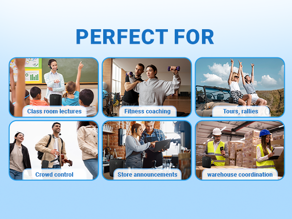 voice amplifier for tour guide