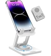 COLOR LIZARD 360° Rotatable Phone Stand, Portable&amp;Foldable Phone Holder for Desk, Bed, Cell Phone...