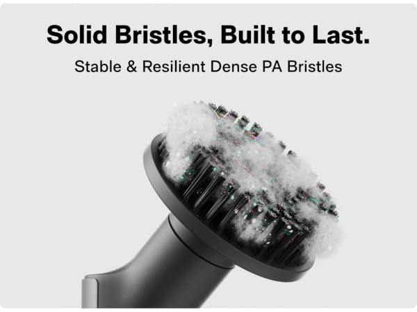 solid bristles