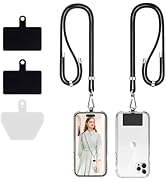 Universal Cell Phone Lanyard, Crossbody Lanyard with Adjustable Nylon Neck Strap Compatible for E...