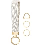 Hovmwey Elastic Wristlet Keychain for Women Men, Cute Car Key Chain, Braided Wrist Strap Lanyard ...