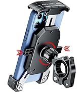 KEWIG Motorcycle Phone Mount, Quick Install Bike Phone Holder, One-Push Automatically Lock &amp; Quic...