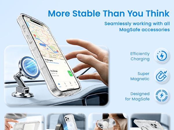crystal Clear case transparent case magnetic case glitter case Glossy case cute case aesthetic case