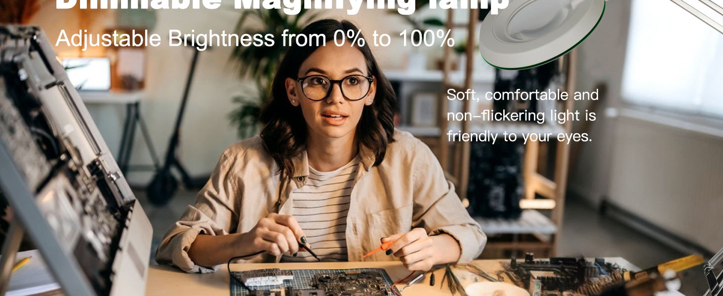 lighted magnifying glass