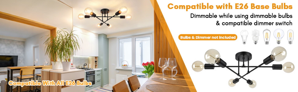 semi flush mount ceiling light