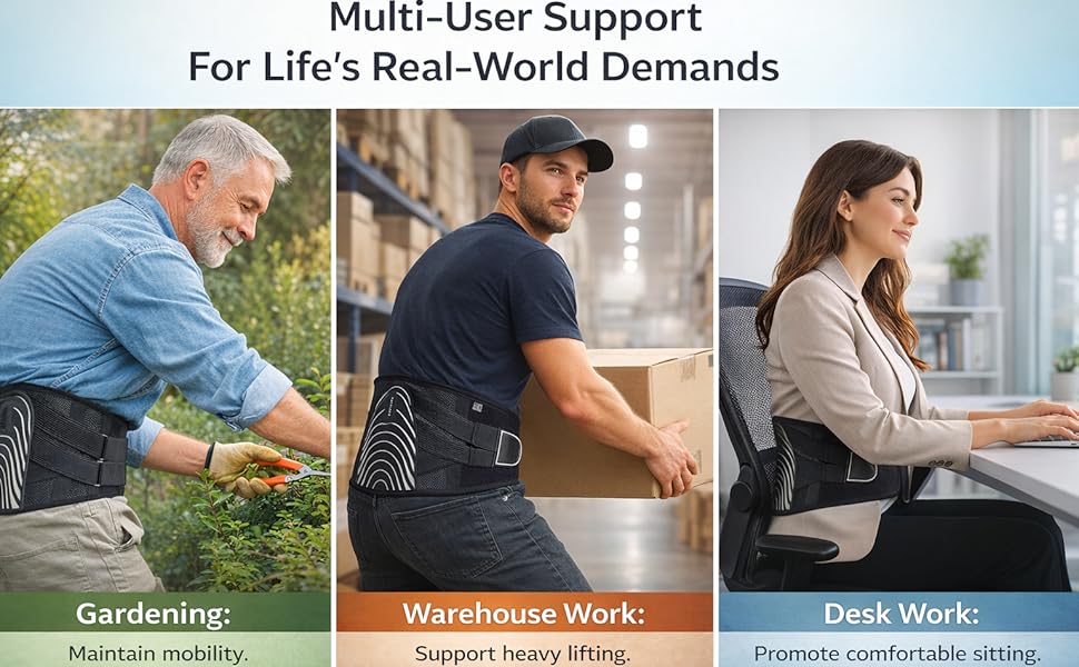 lumbar back brace for long sitting