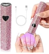 CHRISTINE SHELLY UV Light for Gel Nails, Handheld UV Nail Lamp, Portable LED Nail Lamp, Mini Nail...