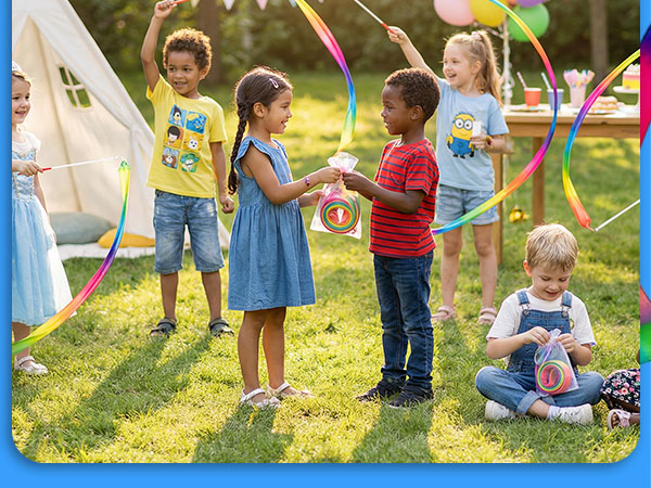 20 Pack Ribbon Dancing Wands for Kids