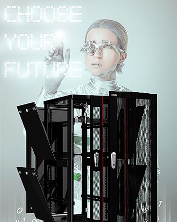 12U Wall Mount Network Cabinet, 18 Inch Deep Enclosed Server Rack with Locking Tempered Glass Door f...