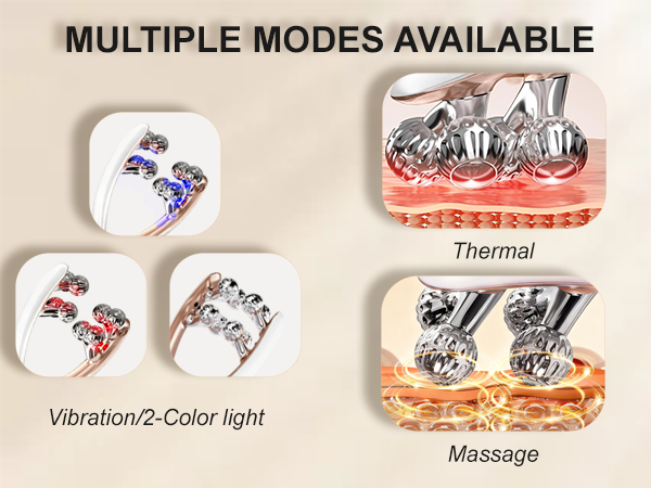 microcurrent facial device Lymphatic Contour Face Brush radiofrecuencia facial lift massage tool