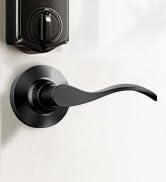 Veise Wi-Fi Fingerprint Smart Lock with Handle Set, Remote App Control, Keyless Entry Front Door ...