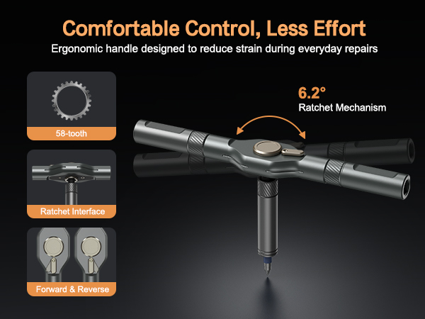 T handle ratchet screwdriver