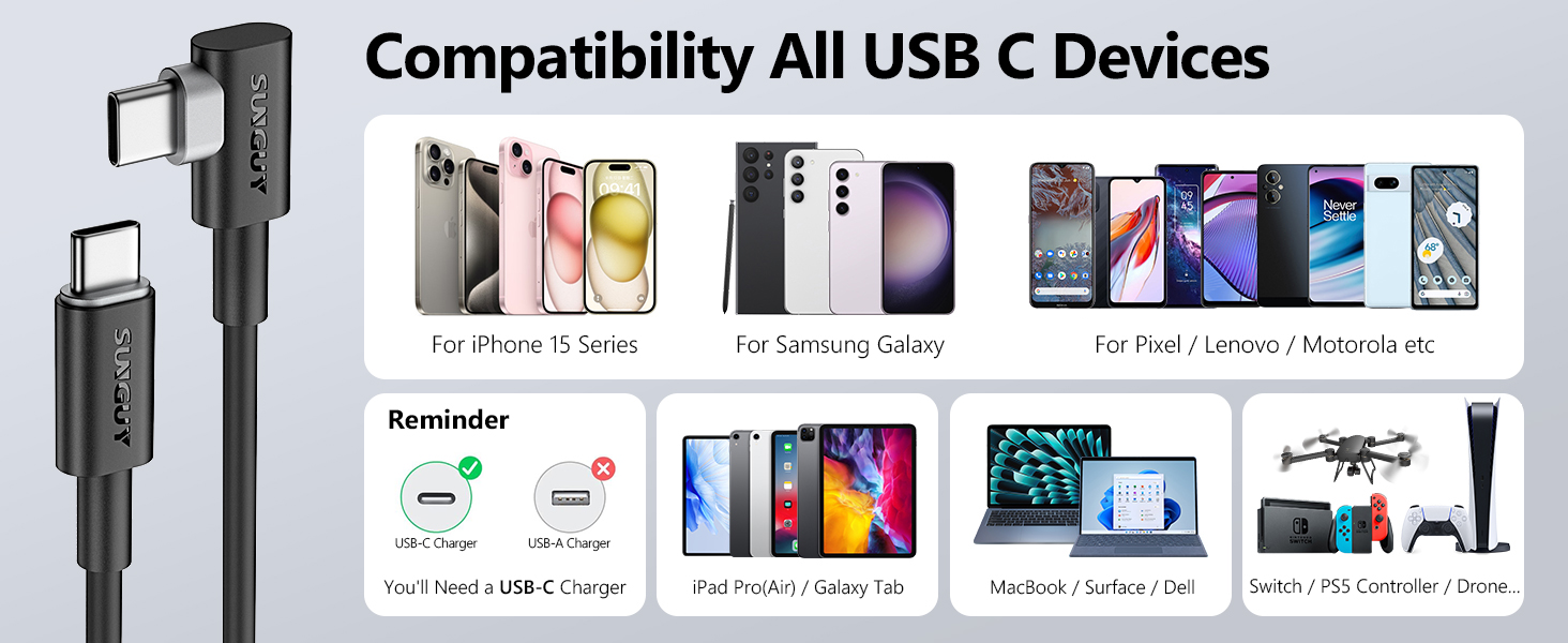 right angle usb c cable