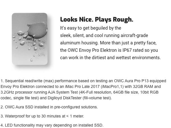 OWC Envoy Pro Elektron: The fastest, toughest mini-sized USB-C bus-powered SSD in the universe