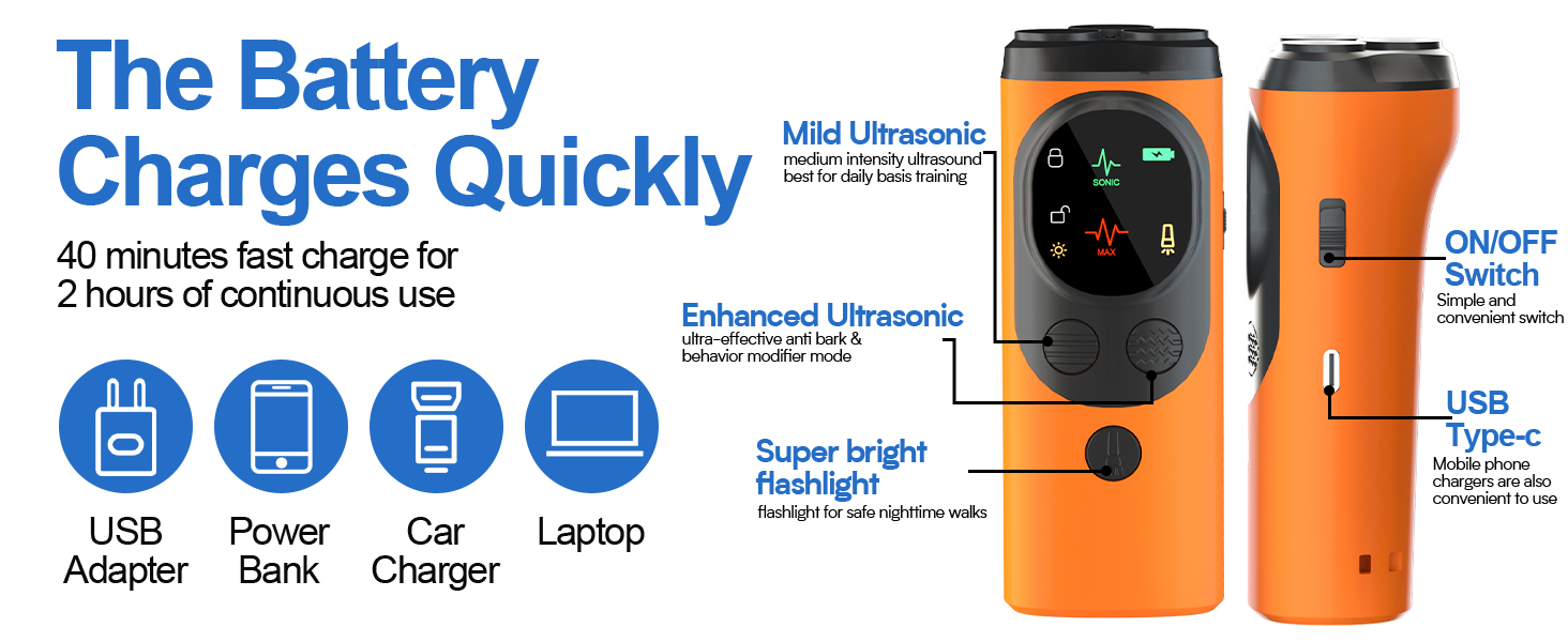 Dog Sonic Bark Deterrents Devices for Own or Neighbor&amp;#39;s Dog,