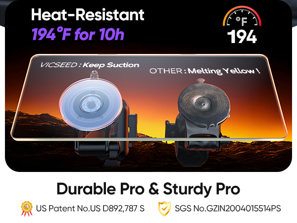 Heat-Resistant suction cup holder for truck