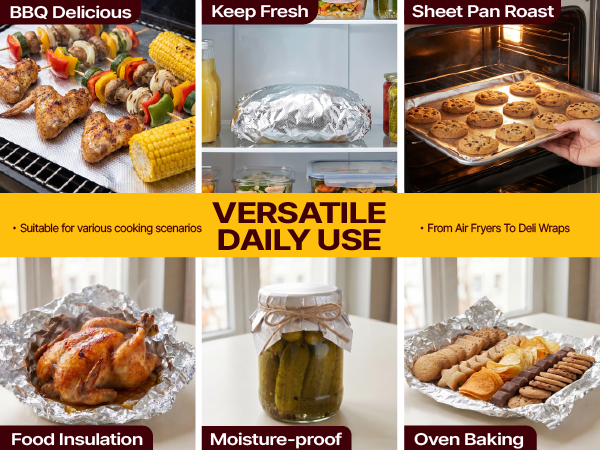 precut aluminum foil sheets