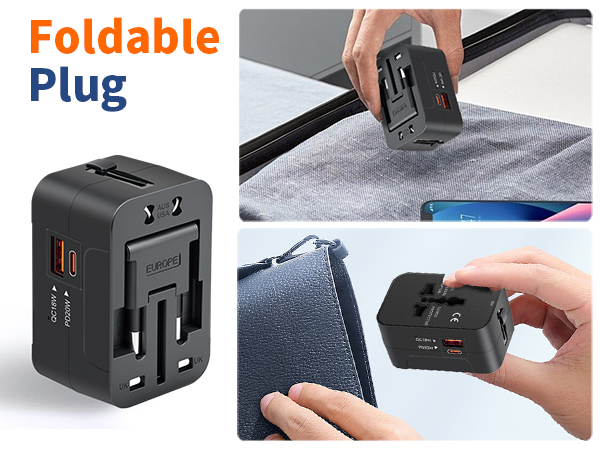 small charger pocket travel adapter compact size lightweight mini power adapter wall charger