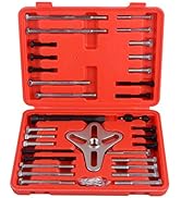 Harmonic Balancer Puller Set, 46 Pcs Flywheel Steering Wheel Puller Kit Gear Puller Yoke Cranksha...
