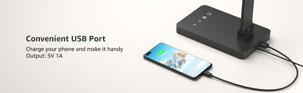 lepro desk lamp with USB