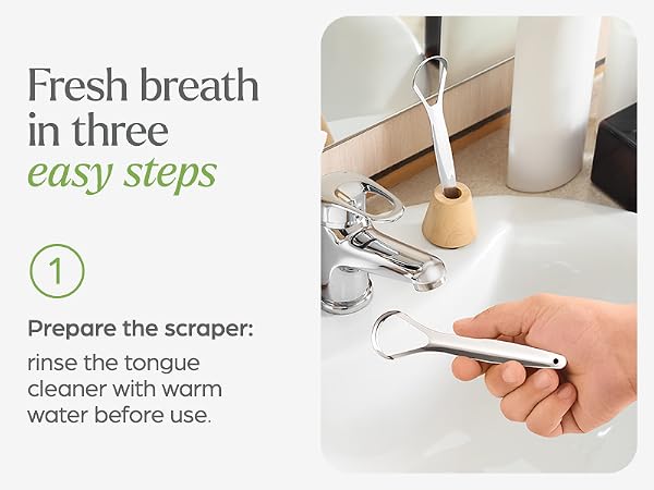tongue scraper step 1