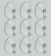 Projectpak Suction Cup Hooks Combo Pack - 10 Pack, Powerful Window Hanging Suction Cups for Glass...