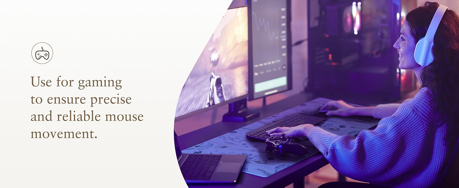 Use for gaming to ensure precise and reliable mouse movement.