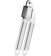 Stainless Steel Garlic Press HIFIND Disassembly Garlic Mincer, Crusher &amp; Peeler Kitchen Tool Prof...