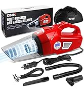 DNA MOTORING TOOLS-10182 2-in-1 Portable Mini Corded Car Vacuum Cleaner Air Compressor w/LED Ligh...