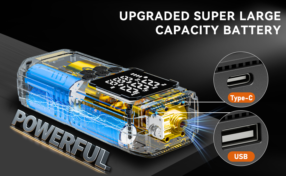 tire inflator with gauge