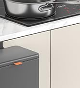 Mbillion Kitchen Compost Bin Hanging Trash Can with Lid 8 Liter Hanging Garbage Can for Kitchen C...
