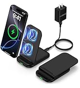 Wireless Charger Foldable for iPhone 17 Pro Max/Air/17 Pro/17/16 Pro Max/16e/16 Plus/16 Pro/15/Go...