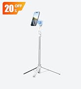 ULANZI TT88 Magnetic Tripod for iPhone 17, 57" Extendable Selfie Stick w Remote, 2-in-1 Phone Cli...