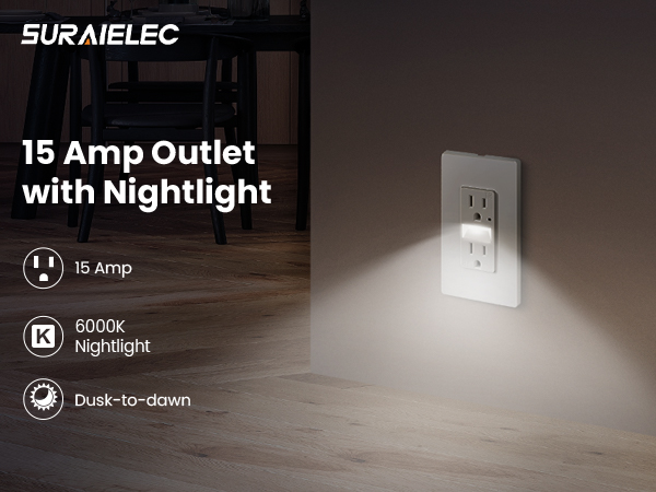 Outlet with nightlight
